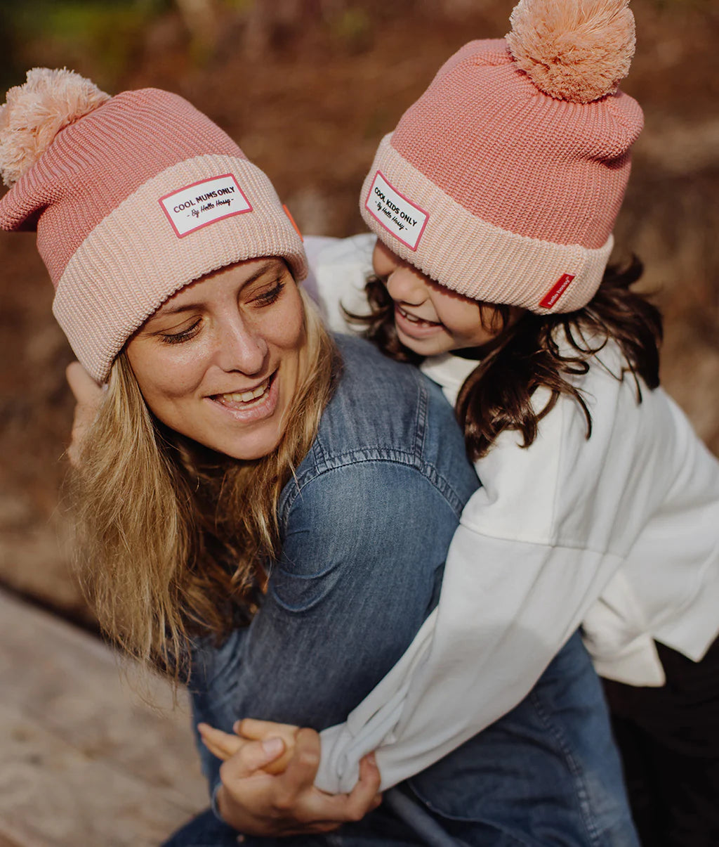 Beanie Color Block Blush Hello Hossy