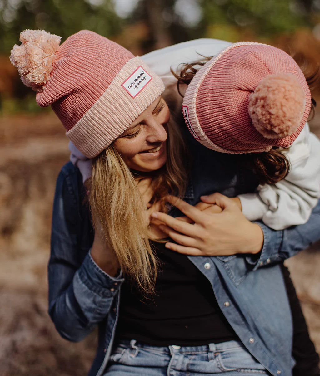 Beanie Color Block Blush Hello Hossy
