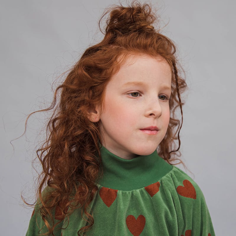 Girls Sweater Turtleneck Hearts CarlijnQ