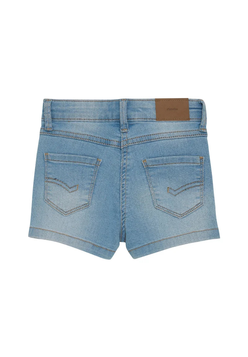 Shorts Girl Power Stretch Light Denim Minymo