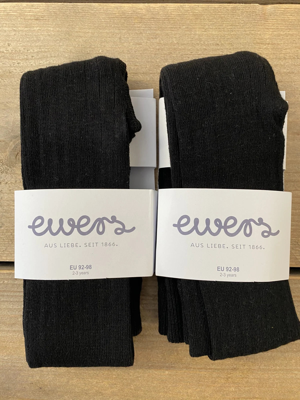 Kousenbroek met Ribmotief Schwarz Ewers