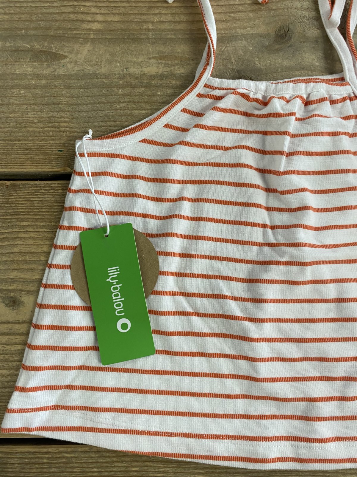 Lina Top Stripes Red Orange Lily Balou