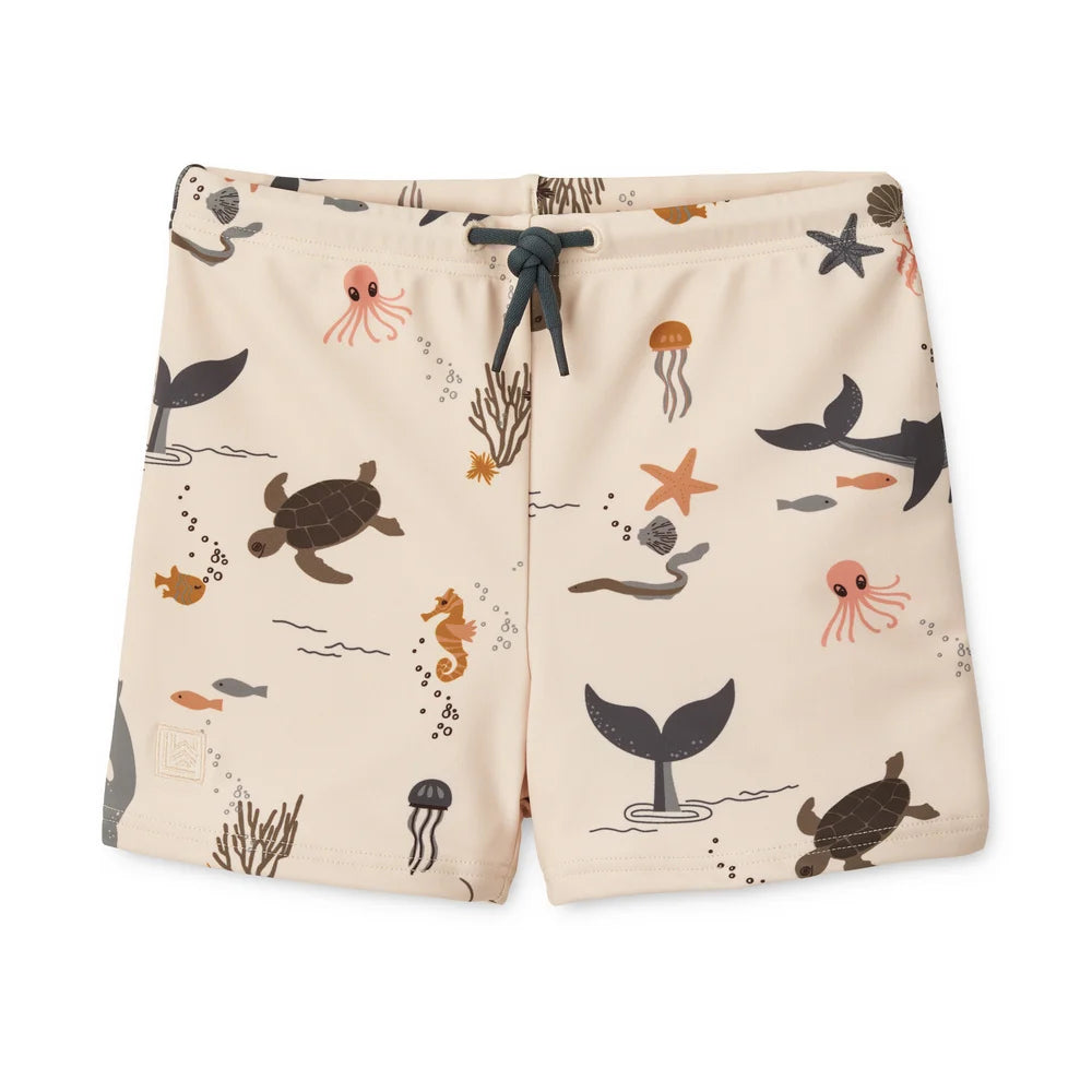 Otto Printed Swim Pants Sea Creature/Sandy Liewood