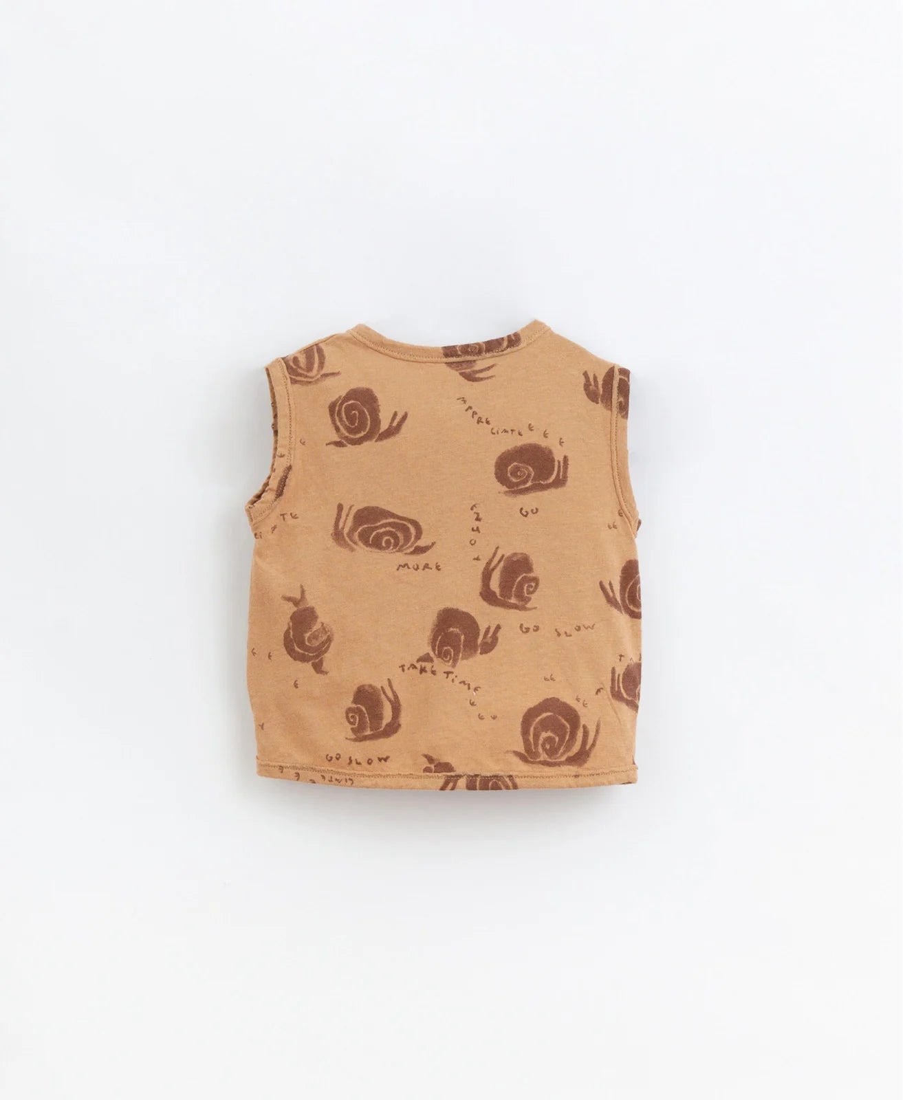 Printed Sleeveless T-Shirt Snail Braid Play Up