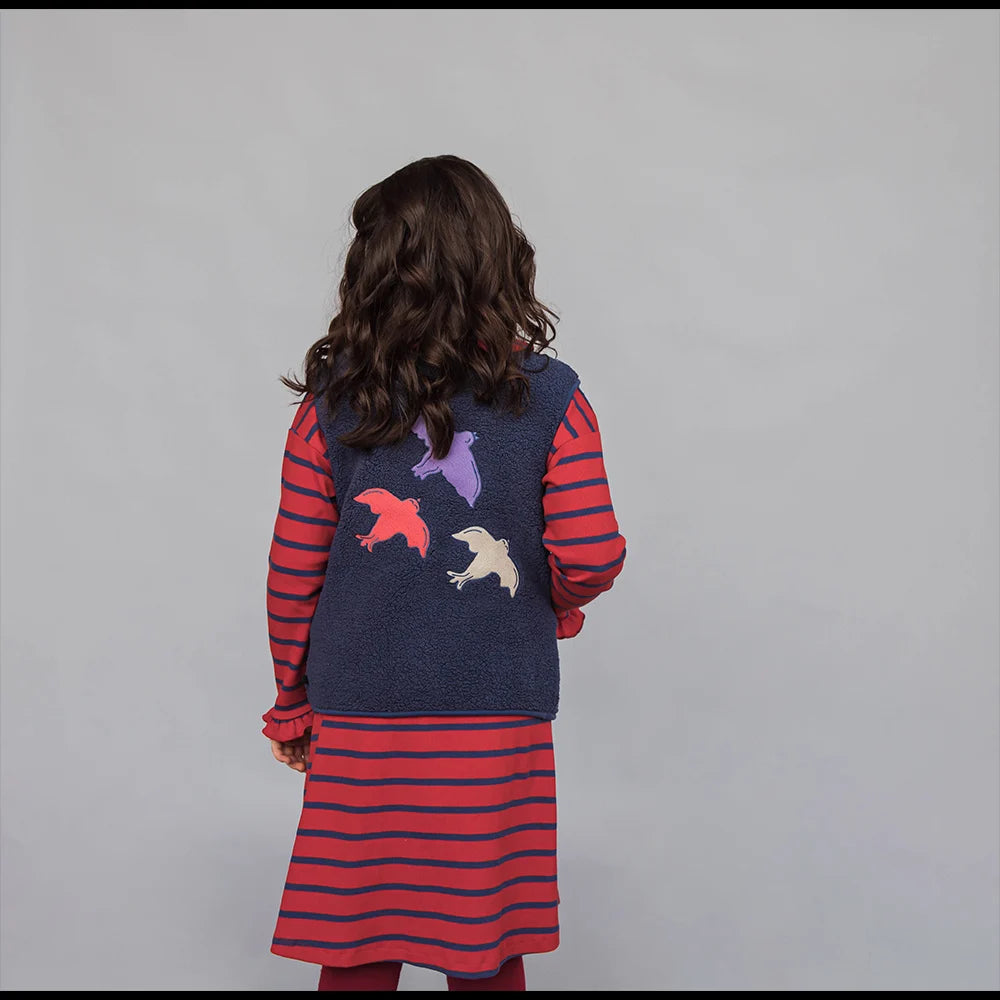 Collar Dress Stripes Red/Blue CarlijnQ