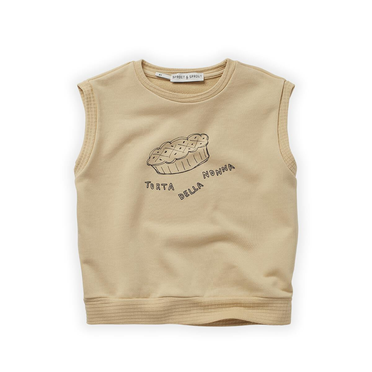 Sweatshirt Sleeveless Almond Torta del Nonna Sproet & Sprout