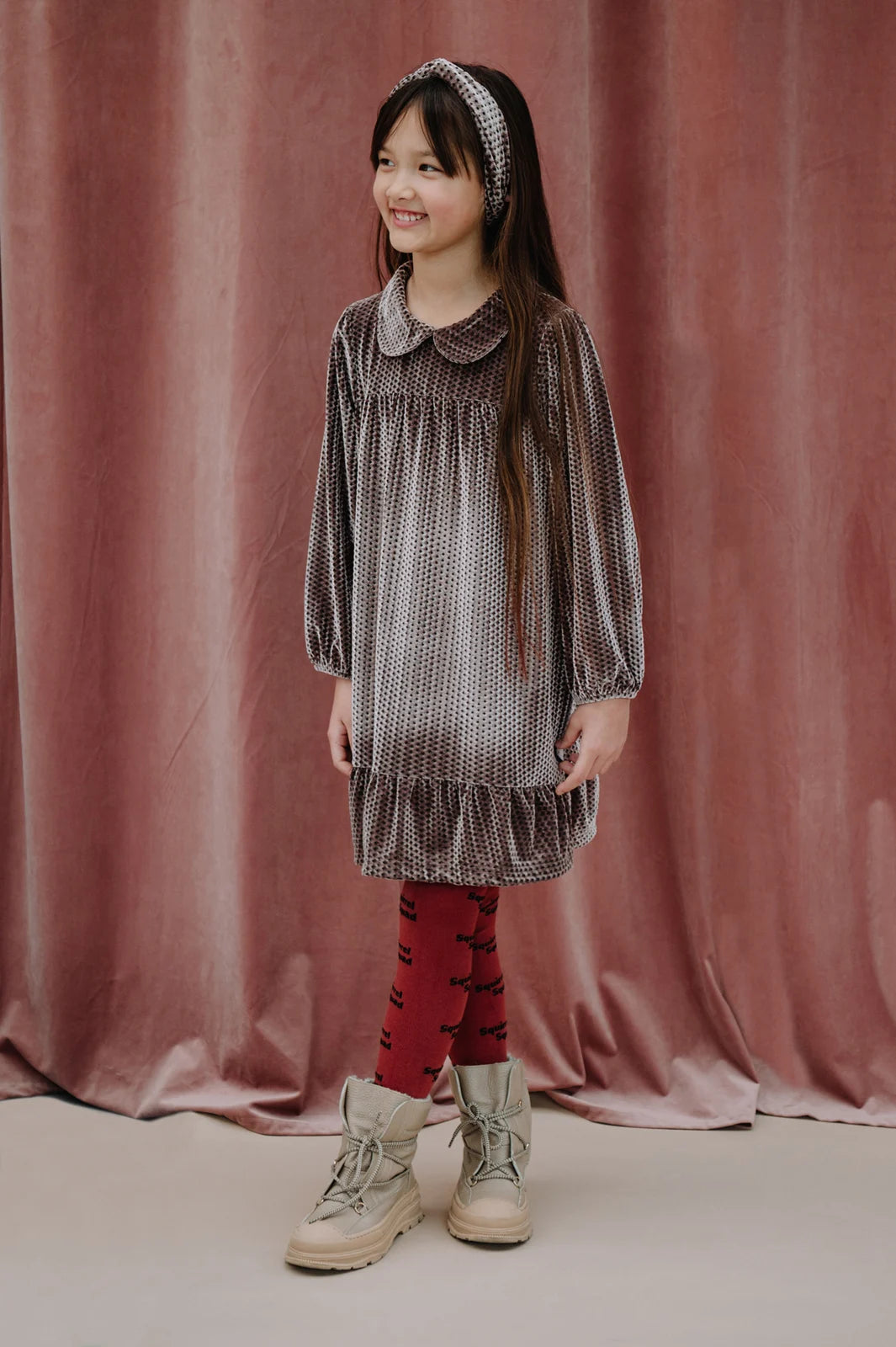 Dress Velvet Wiggle Misty Rose Sproet & Sprout