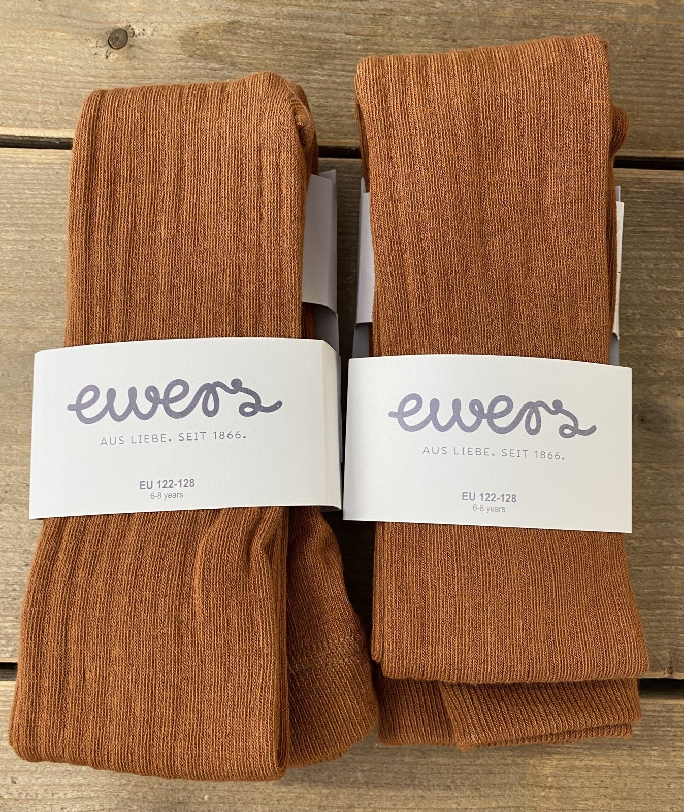 Kousenbroek met Ribmotief Toffee Ewers