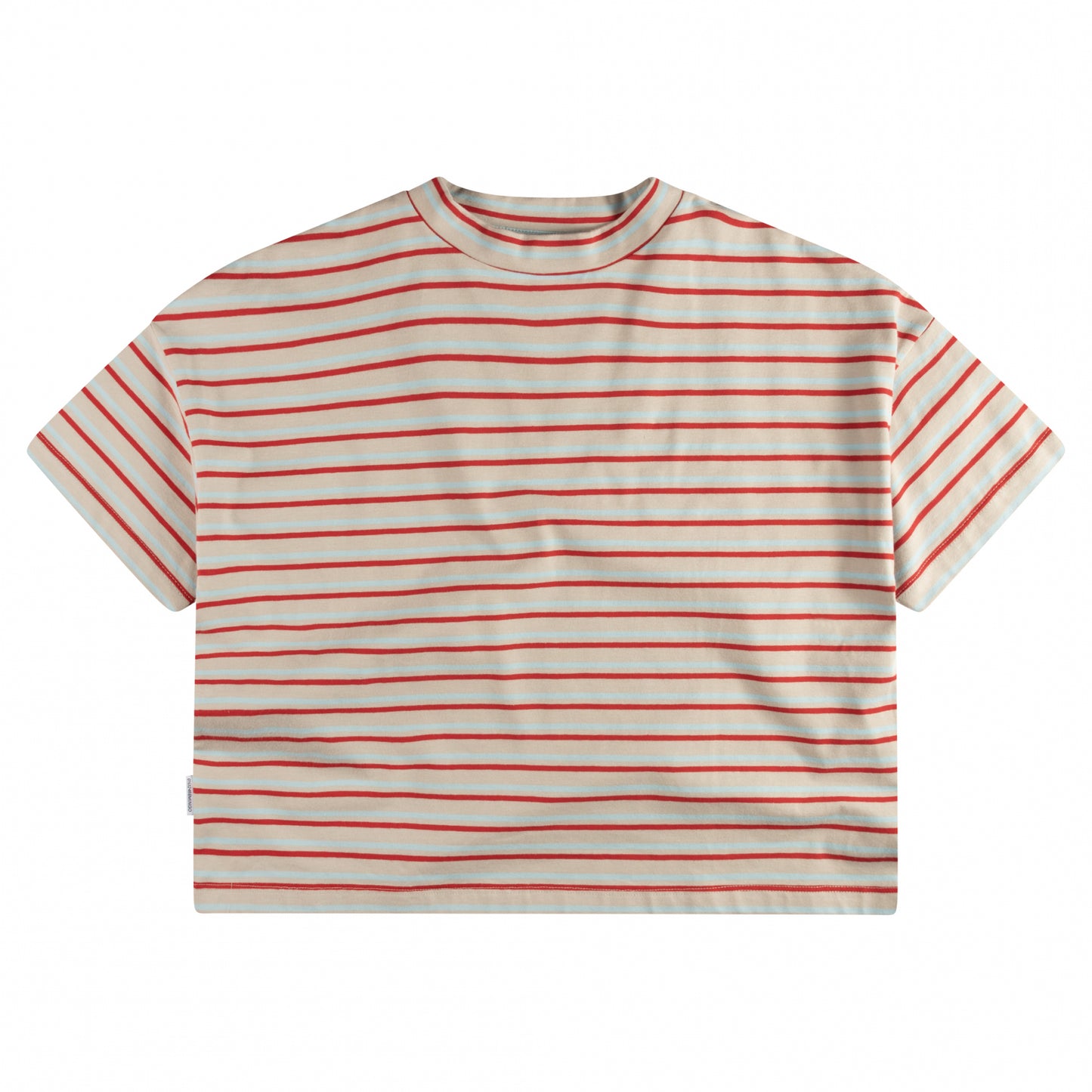 Boxy T-Shirt Cherry Stripe Mingo
