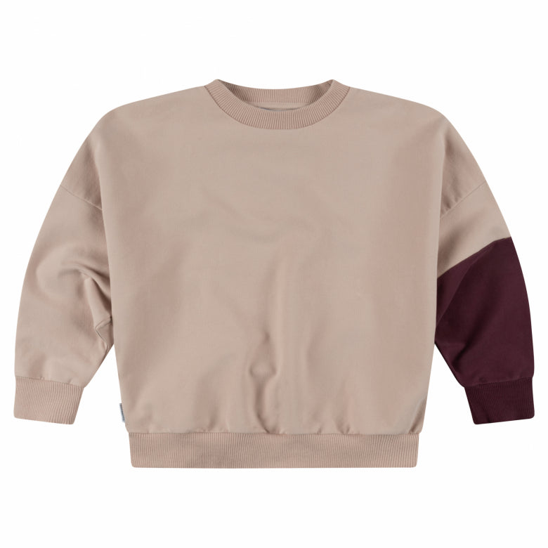 Duo Oversized Sweater Rose Dust Crushed Violets Mingo