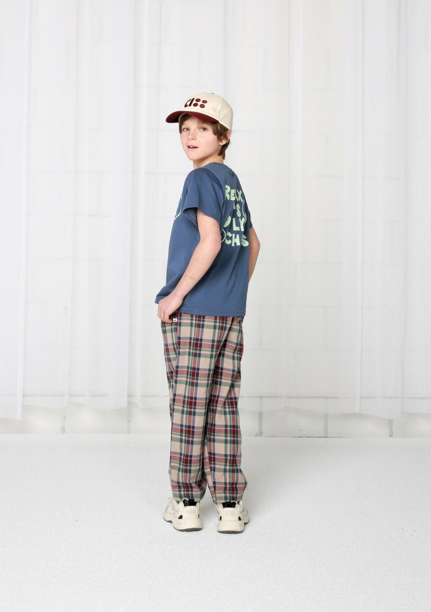 Darted Trouser Plaid Blue Cos I Said So