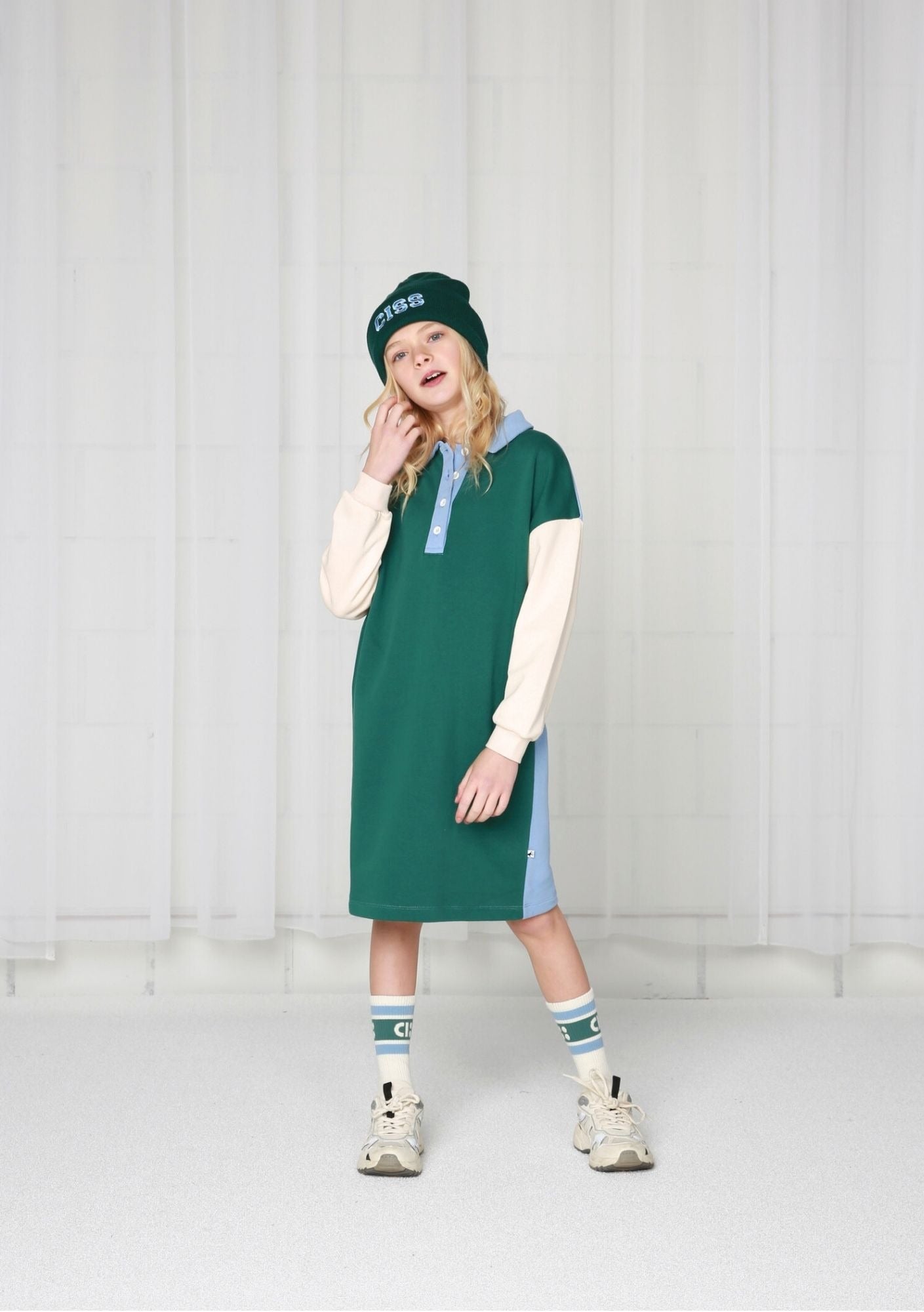 Colourblock Dress Jasper/Crystal Gray/Brunnera Blue Cos I Said So