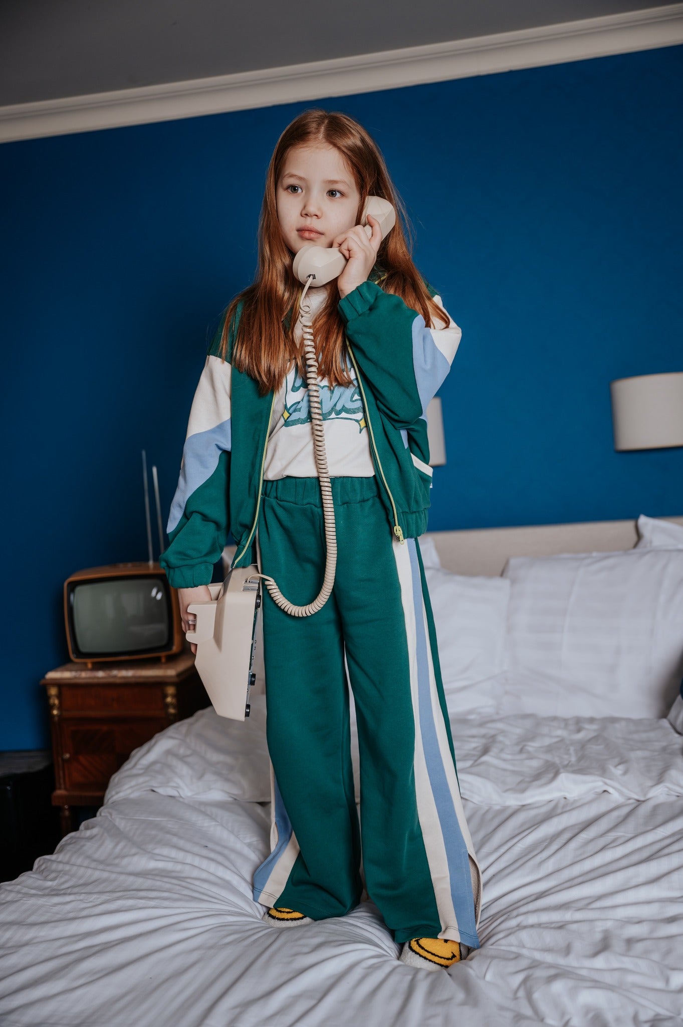 Colourblock Wide Jog Pant Jasper/Crystal Gray/Brunnera Blue Cos I Said So