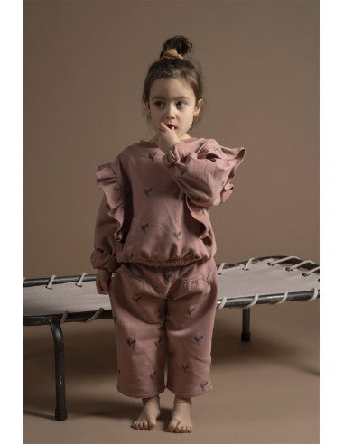 Sweatshirt Flor Vintage Pink Babyclic