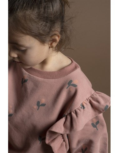 Sweatshirt Flor Vintage Pink Babyclic