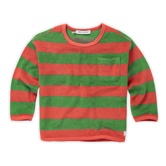 Sweatshirt Coral Stripe Sproet & Sprout