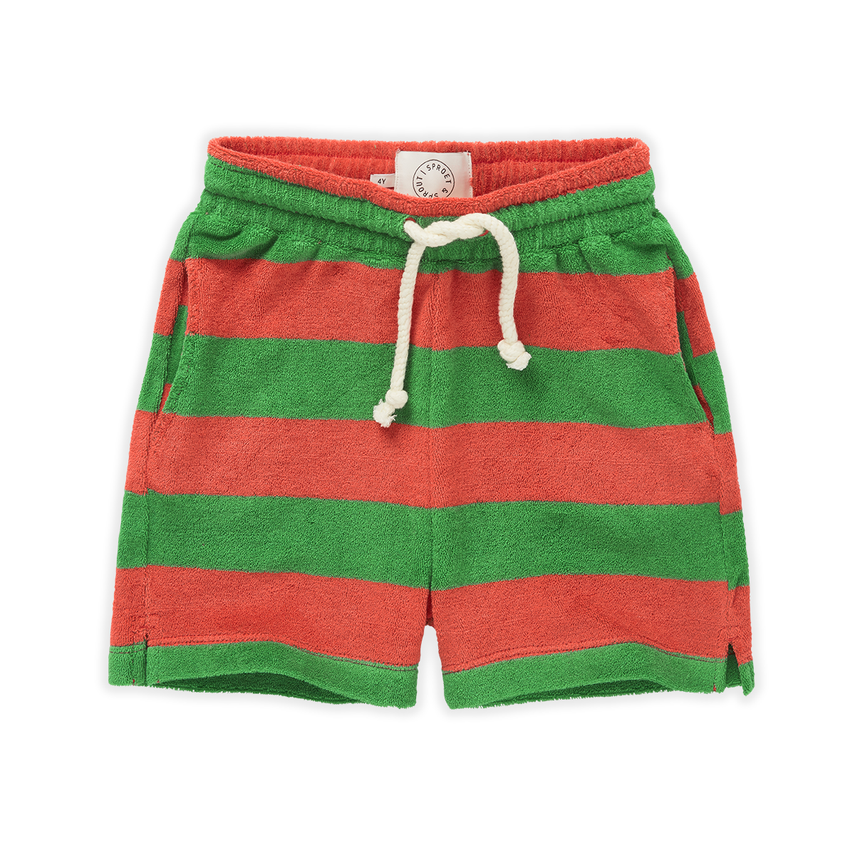 Terry Short Coral Stripe Sproet & Sprout
