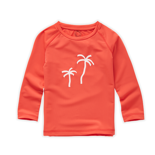 Swim T-Shirt Coral Palmtrees Sproet & Sprout