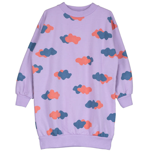 Long Sweatdress Clouds Mauve Lötiekids