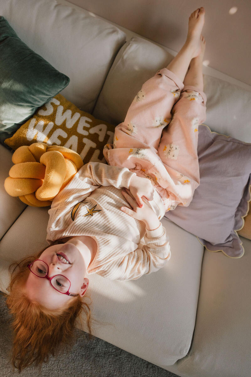 Wide Pants Corduroy Kittens in Boots Rose Lötiekids