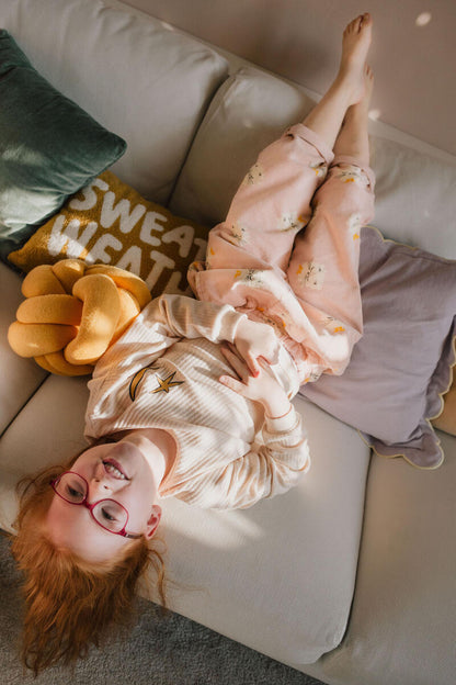 Wide Pants Corduroy Kittens in Boots Rose Lötiekids