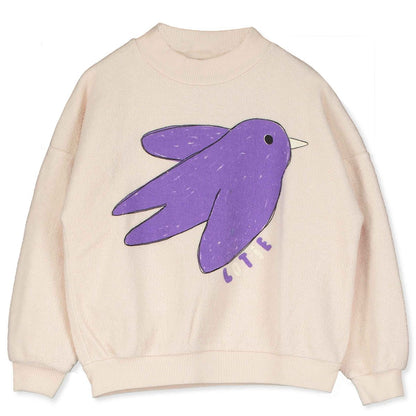 Teddy Sweatshirt Flowing Bird Cream Lötiekids