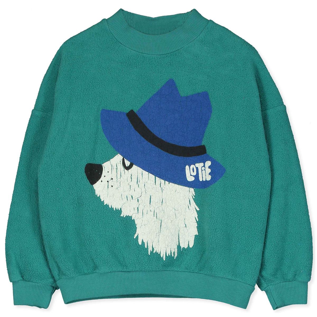 Teddy Sweatshirt Chill Dog Green Lötiekids