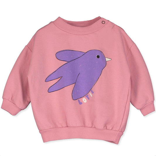 Sweatshirt Flowing Bird Rose Lötiekids