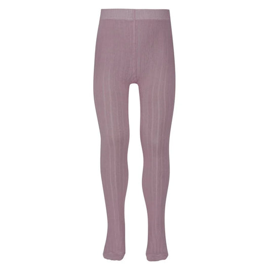 Kousenbroek met Ribmotief Dusty Mauve Ewers