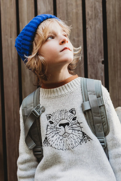 Sweater Embroidery Marmot Ivory Sproet & Sprout