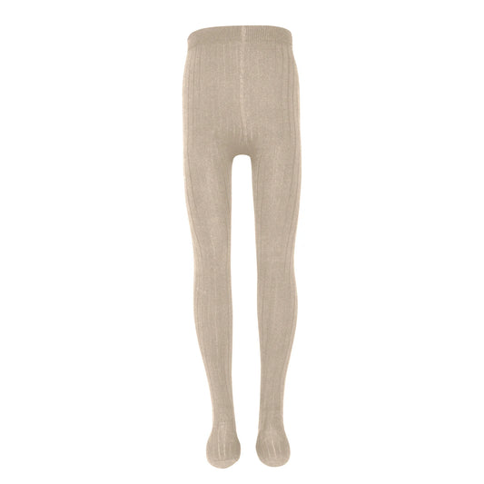 Kousenbroek met Ribmotief Mottled Beige Ewers