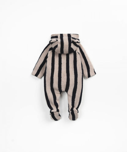 Striped Plush Jumpsuit Penguin Play Up
