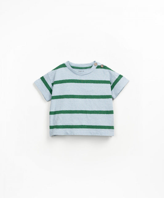 T-Shirt Stripes Botanical Play Up