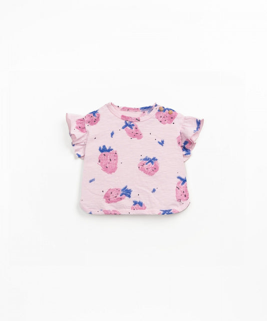T-Shirt Strawberries Hand Play Up