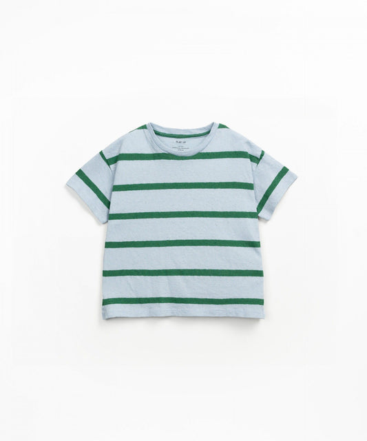 T-Shirt Stripes Botanical Play Up