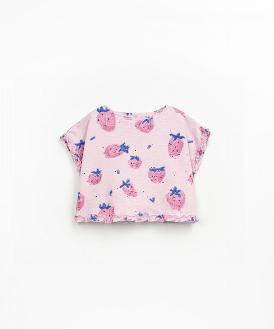 T-Shirt Strawberries Hand Play Up