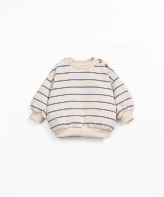 Striped Jersey Sweat Watercolor Play Up