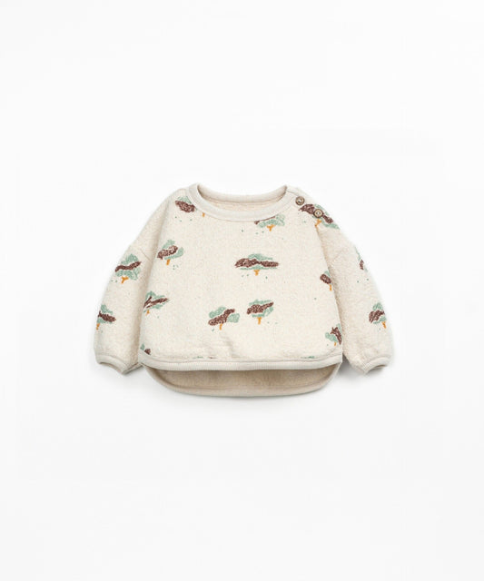 Sweater Trees print Pencil Play Up