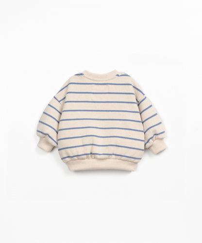 Striped Jersey Sweat Watercolor Play Up