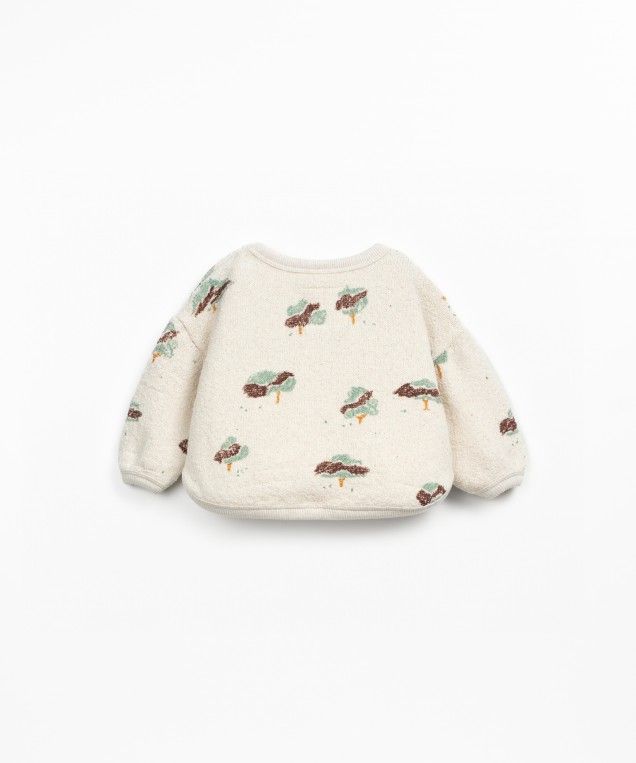 Sweater Trees print Pencil Play Up