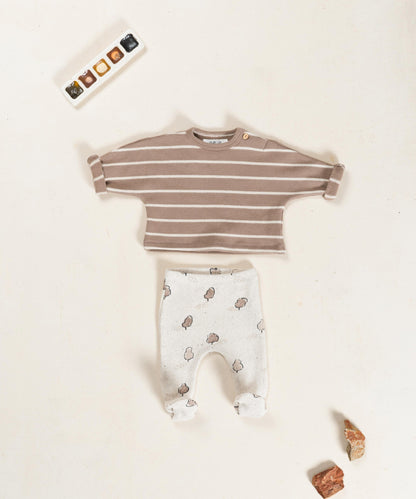 Striped Jersey Sweat Pencil Play Up