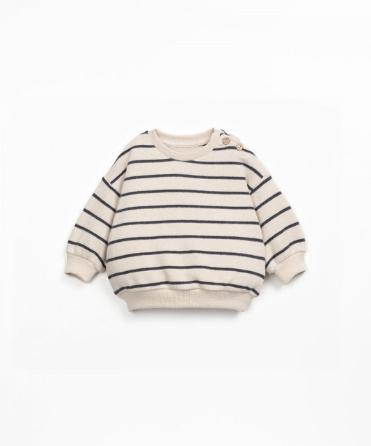 Sweater Stripes Grafite Play Up