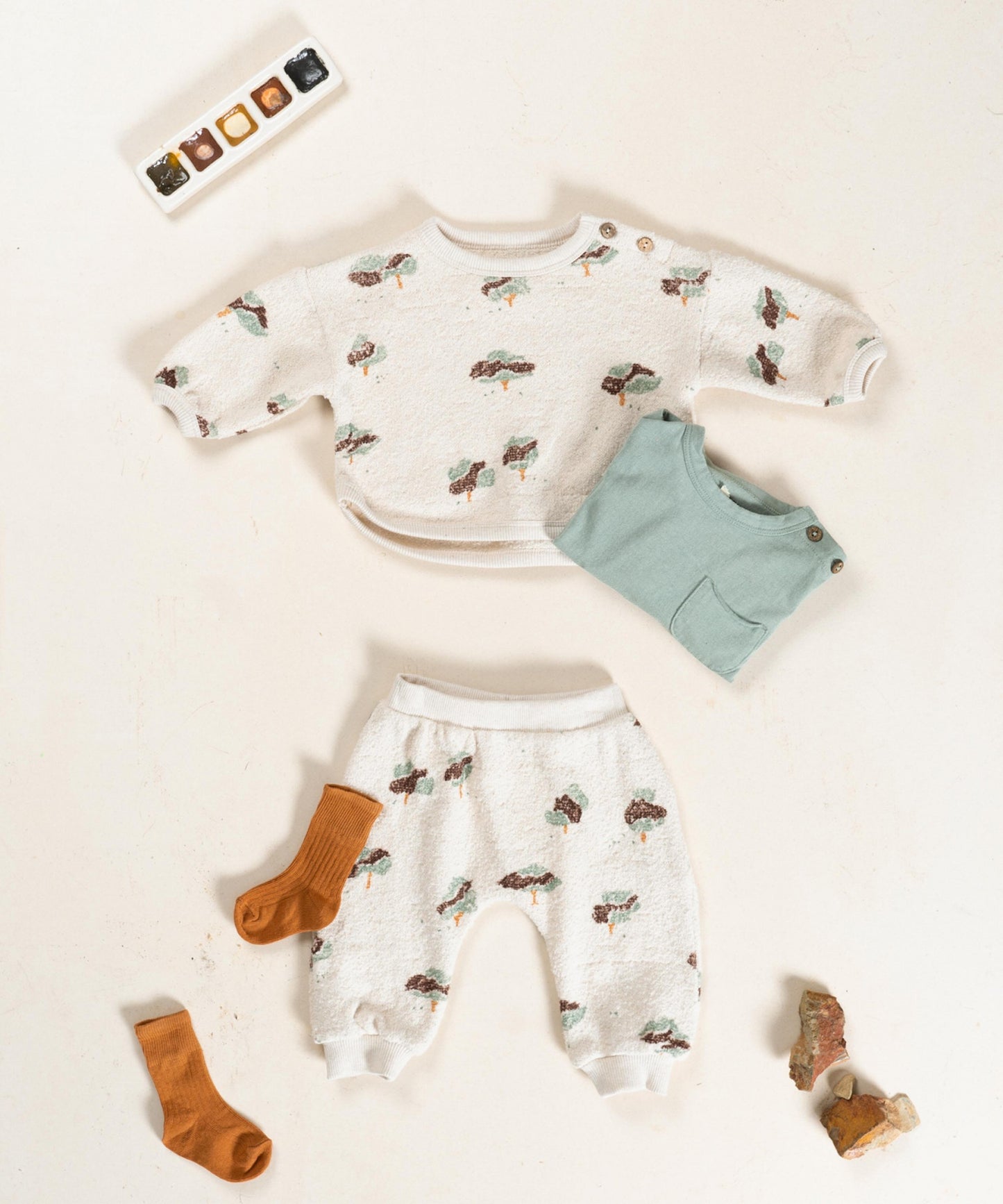 Sweater Trees print Pencil Play Up