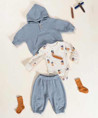 Knit Trousers with Knee Patch detail Watercolor Play Up