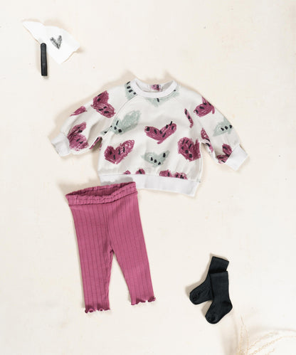 Sweater with Heart print Tones Play Up