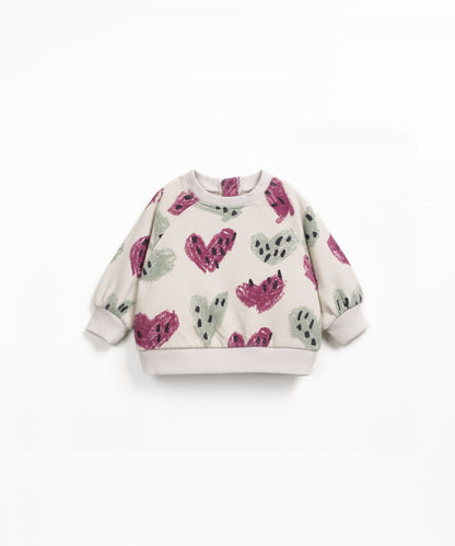 Sweater with Heart print Tones Play Up
