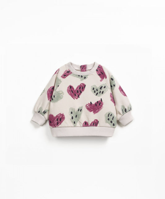 Sweater with Heart print Tones Play Up