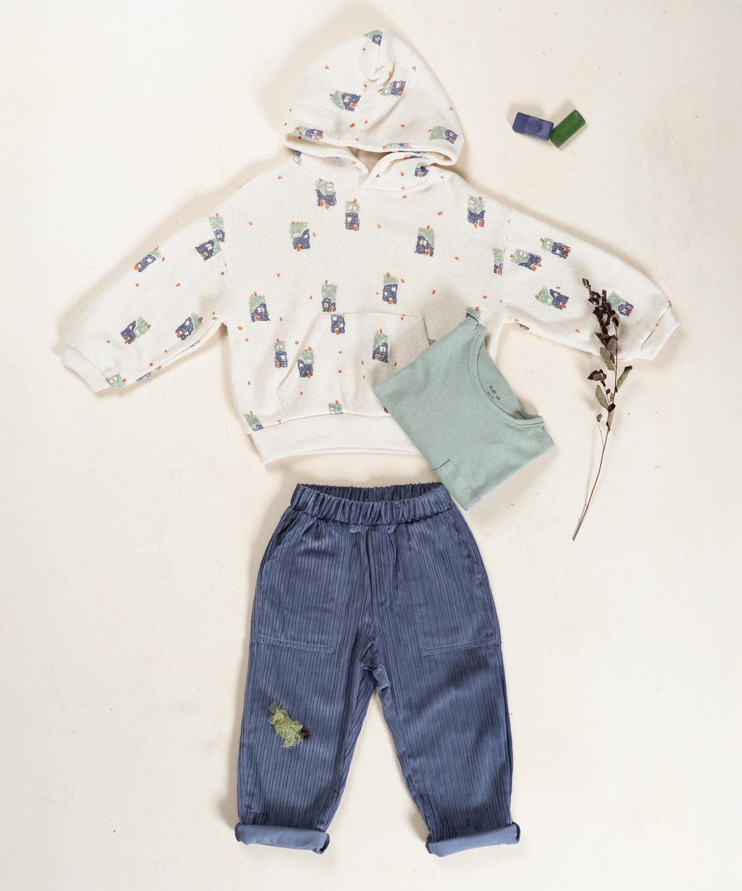 Corduroy Trousers Mirtilo Play Up