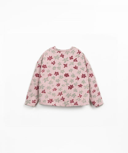 Rib Longsleeve Shirt Floral Rose Play Up