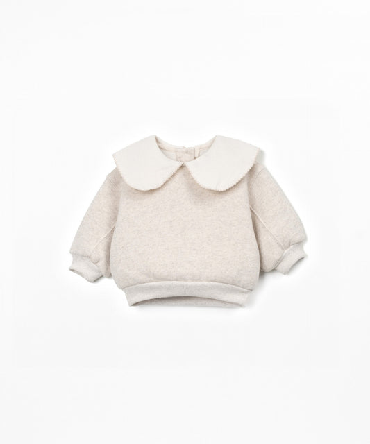 Sweater with Collar Tones Play Up